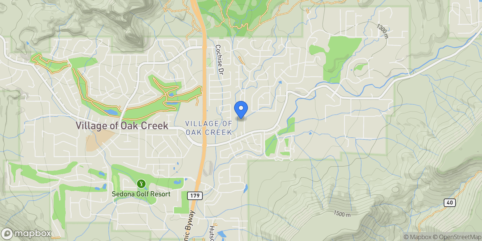 Map showing 327 Suncliffe Drive , Sedona, AZ 86351, Sedona, Arizona, United States.