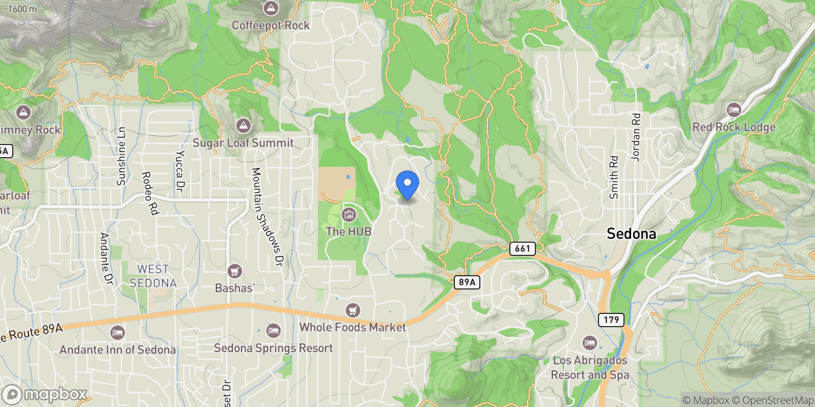Map showing 112 Calle Marguerite -- , Sedona, AZ 86336, Sedona, Arizona, United States.