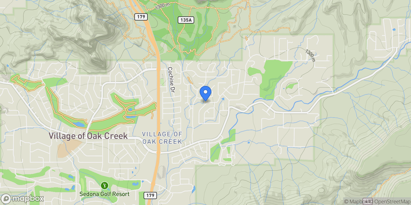 Map showing 465 Concho Dr , Sedona, AZ 86351, Sedona, Arizona, United States.