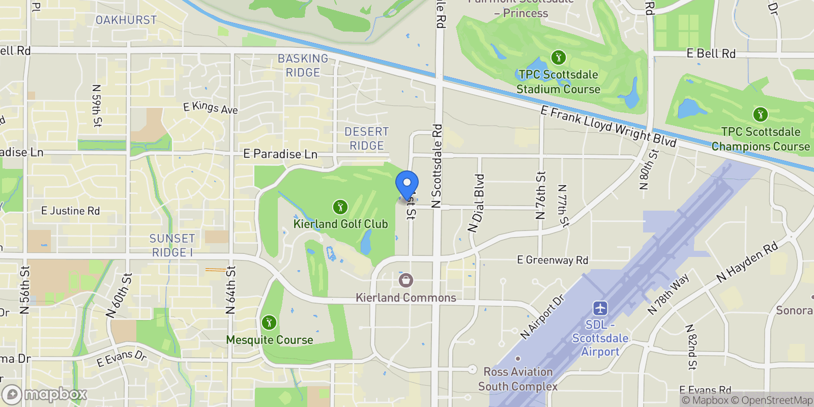 Map showing 15802 N 71st Street 757, Scottsdale, AZ 85254, Scottsdale, Arizona, United States.