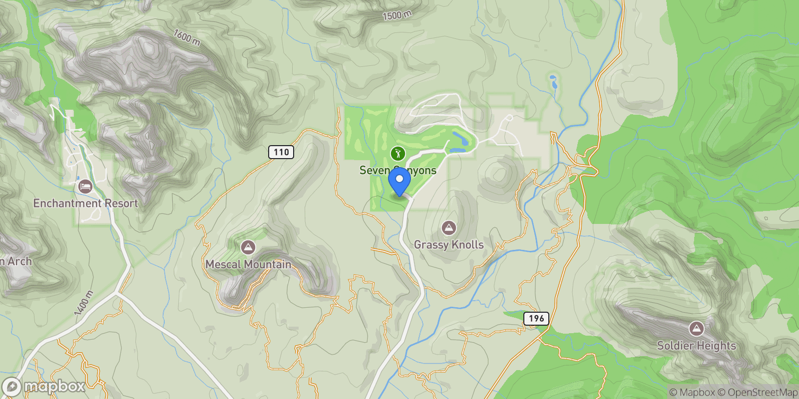 Map showing 7 Maroon Mountain Drive D 2, Sedona, AZ 86336, Sedona, Arizona, United States.