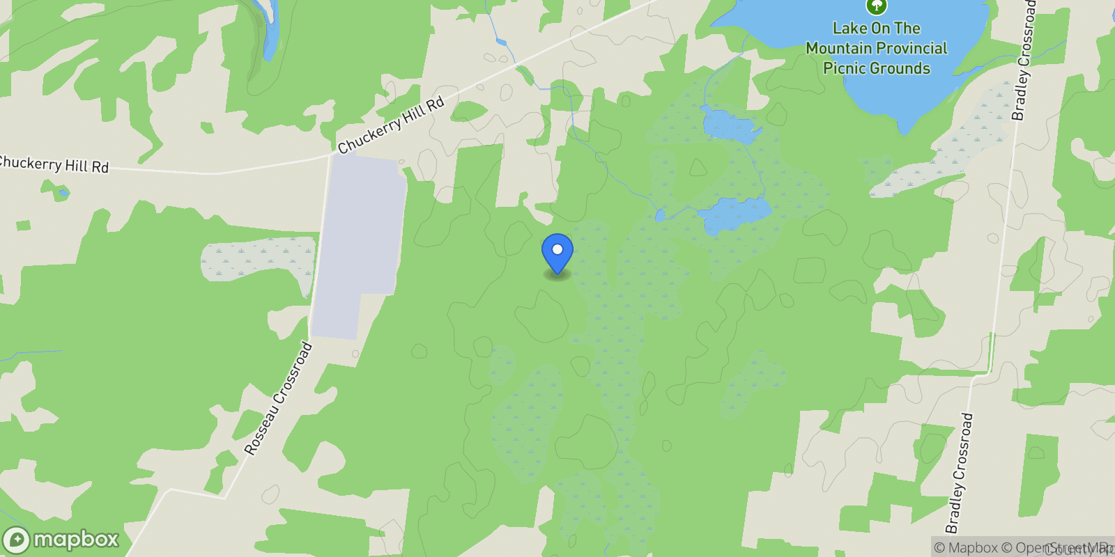 Map showing 2516 COUNTY 15 Road, Picton, Ontario, Canada.