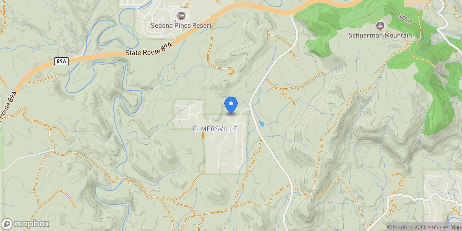 Map showing 40 Cascade Drive , Sedona, AZ 86336, Sedona, Arizona, United States.