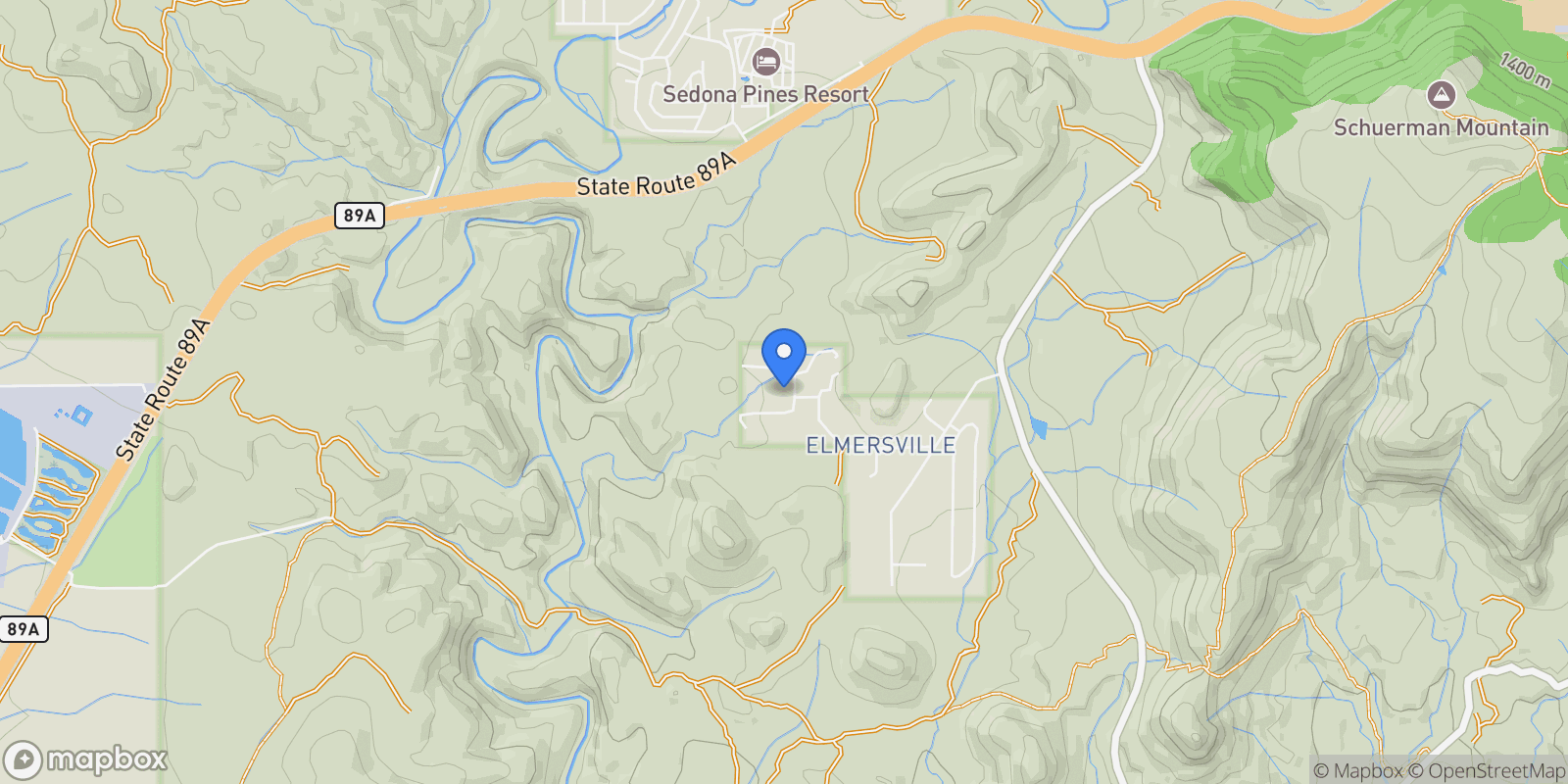 Map showing 41 Country Lane , sedona, AZ 86336, Sedona, Arizona, United States.