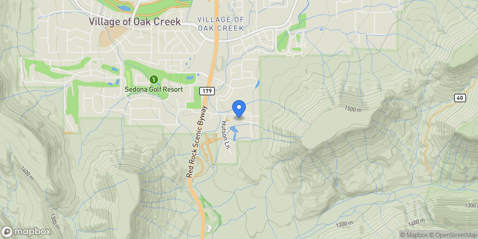 Map showing 25 Wild Horse Mesa Drive , Sedona, AZ 86351, Sedona, Arizona, United States.