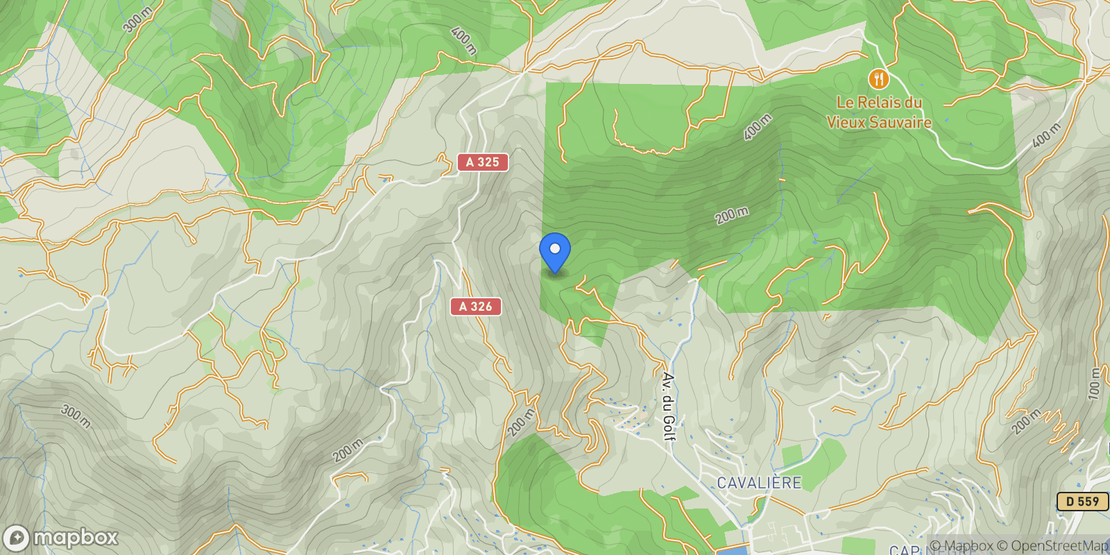 Map showing var, Le Lavandou, Provence-Alpes-Côte d'Azur, France.