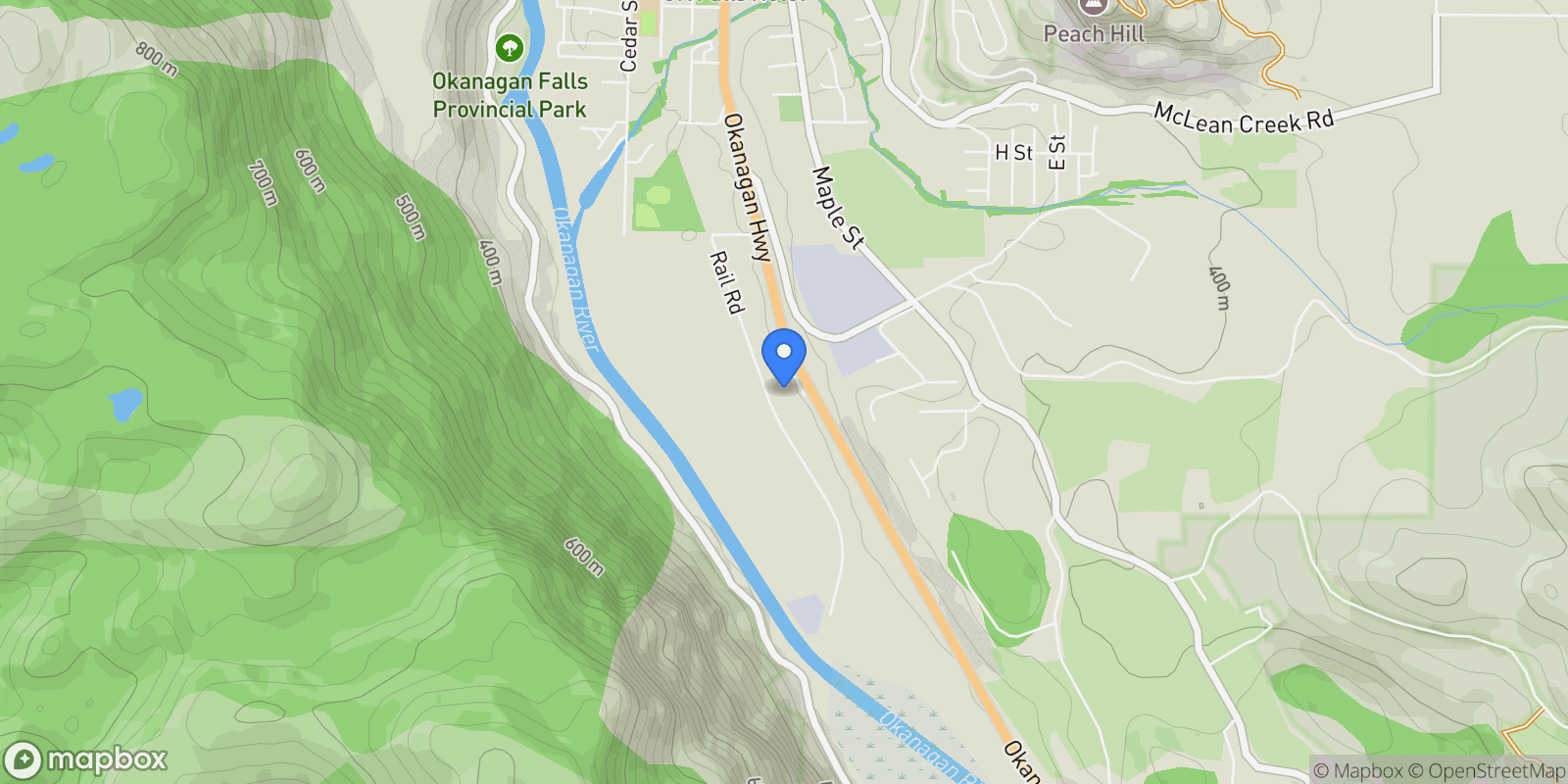 Map showing 1788 Alba Road, Okanagan Falls, British Columbia, Canada.