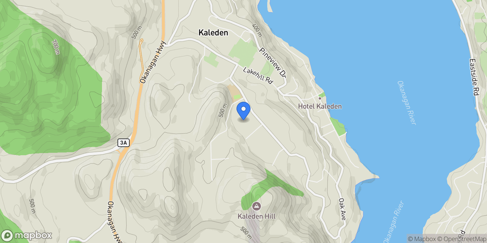 Map showing 232 Linden Avenue, Kaleden, British Columbia, Canada.