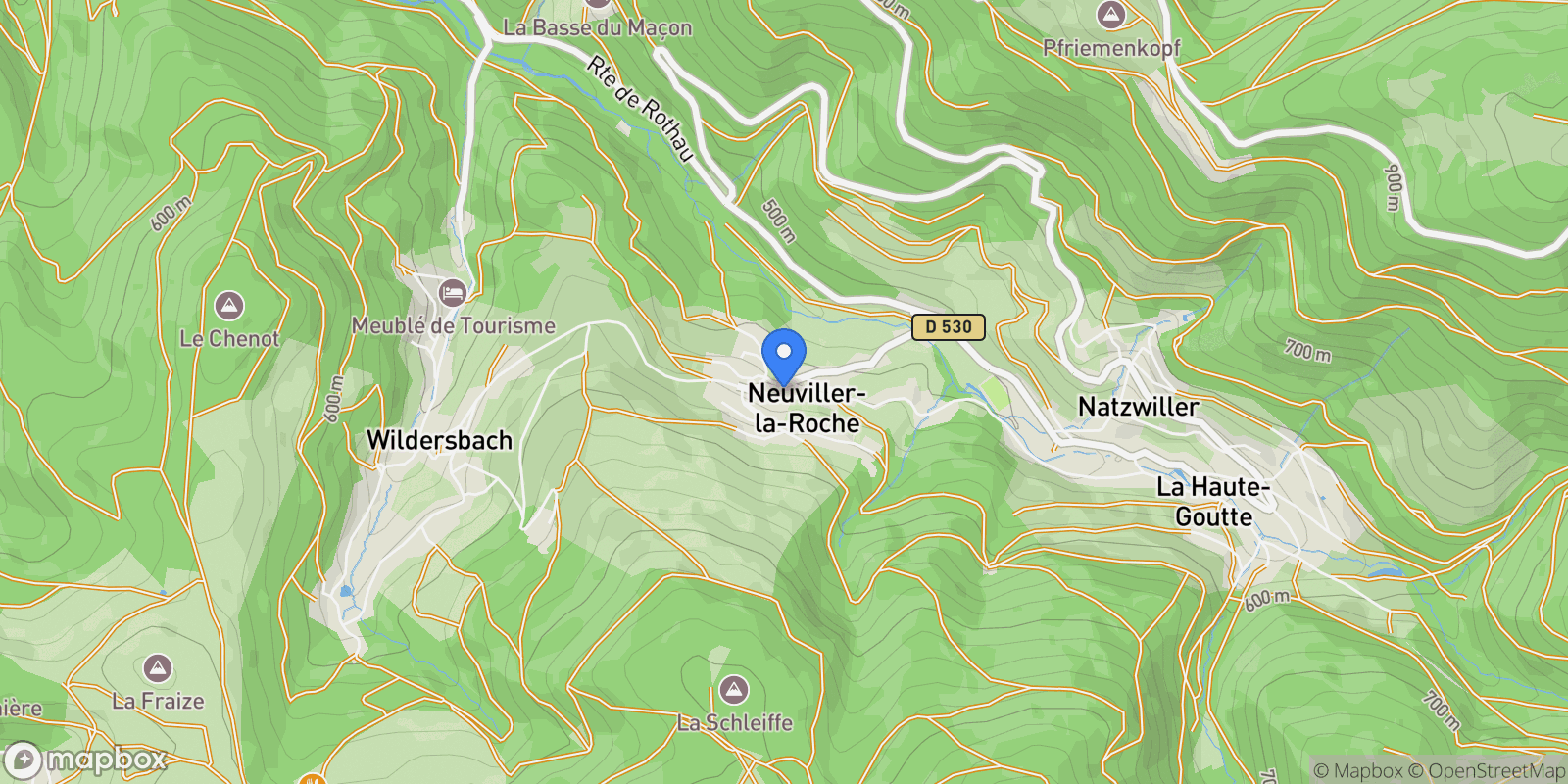Map showing Neuviller-la-Roche, Neuviller-la-Roche, Neuviller-la-Roche, Grand Est, France.