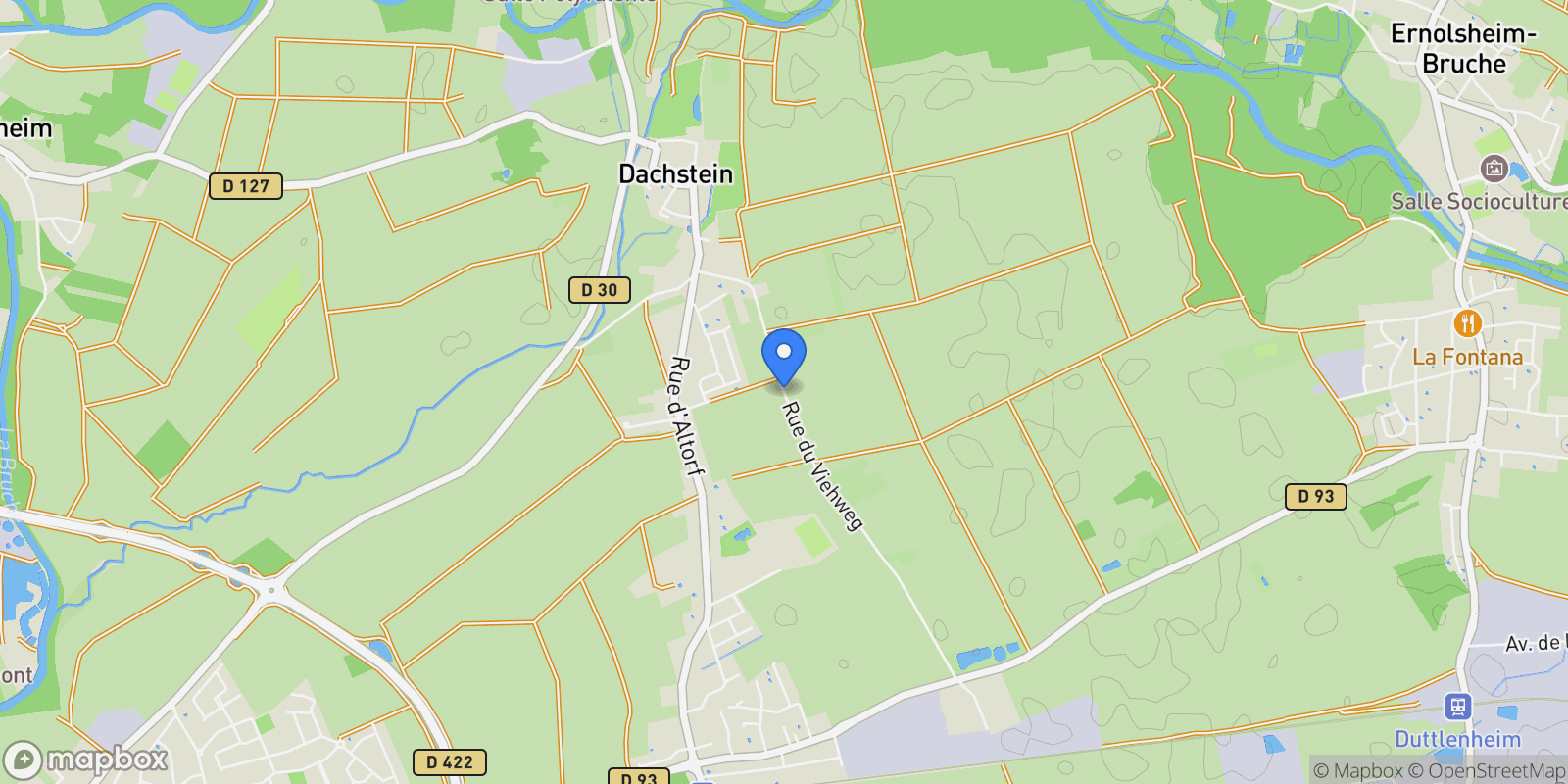 Map showing Dachstein, Dachstein, Dachstein, Grand Est, France.