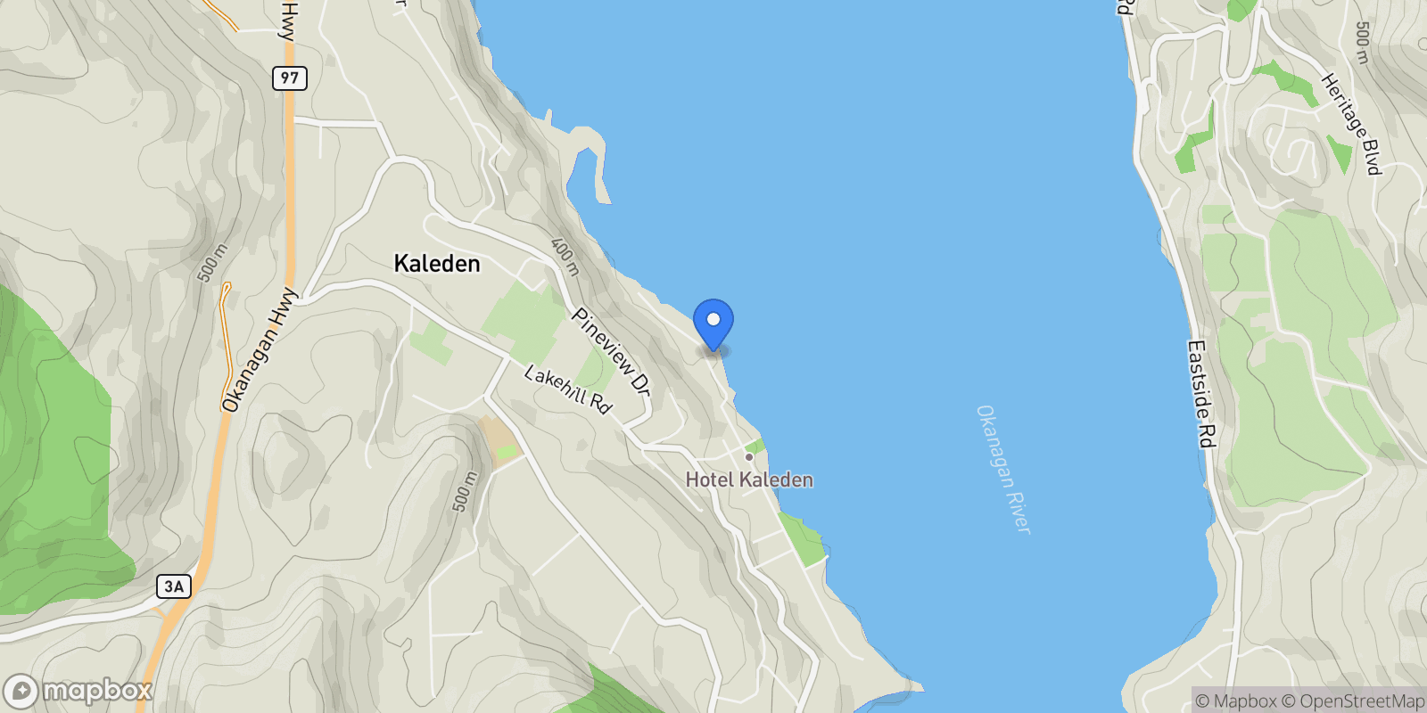 Map showing 192 Alder Avenue, Kaleden, British Columbia, Canada.