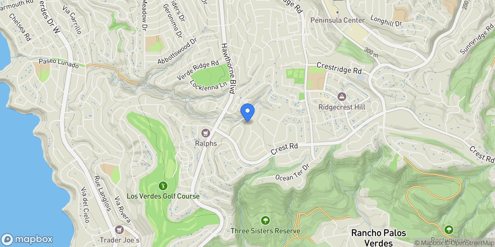 Map showing 51 Santa Cruz , Rolling Hills Estates, CA 90274, Rolling Hills Estates, California, United States.