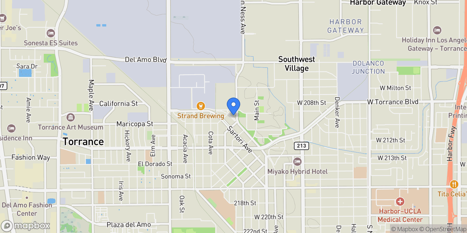 Map showing 724 Border Avenue , Torrance, CA 90501, Torrance, California, United States.