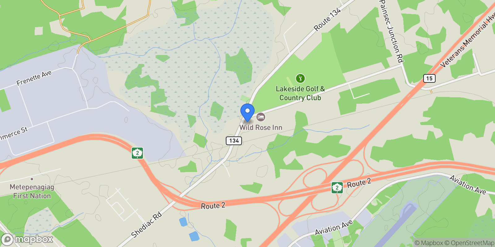 Map showing 3482 Route, Shediac, NB, CANADA, Lakeville, New Brunswick, Canada.