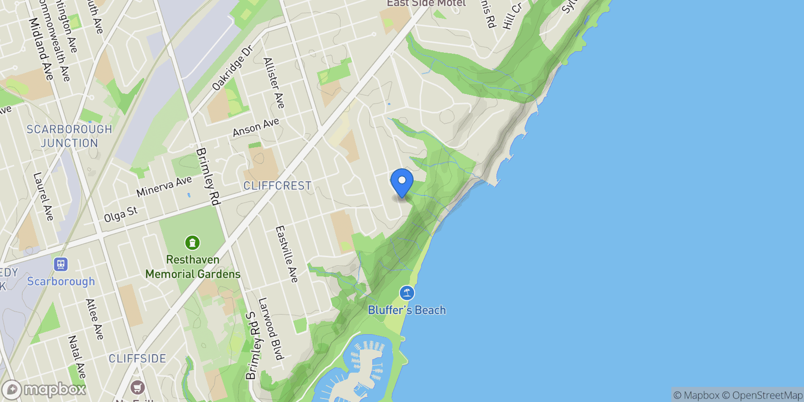 Map showing 9 Fenwood Heights, Toronto, ON M1M 2V6, Toronto, Ontario, Canada.