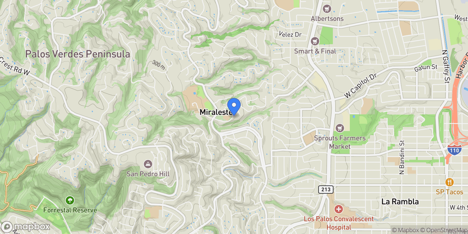 Map showing 6252 Via Canada , Rancho Palos Verdes, CA 90275, Rolling Hills, California, United States.