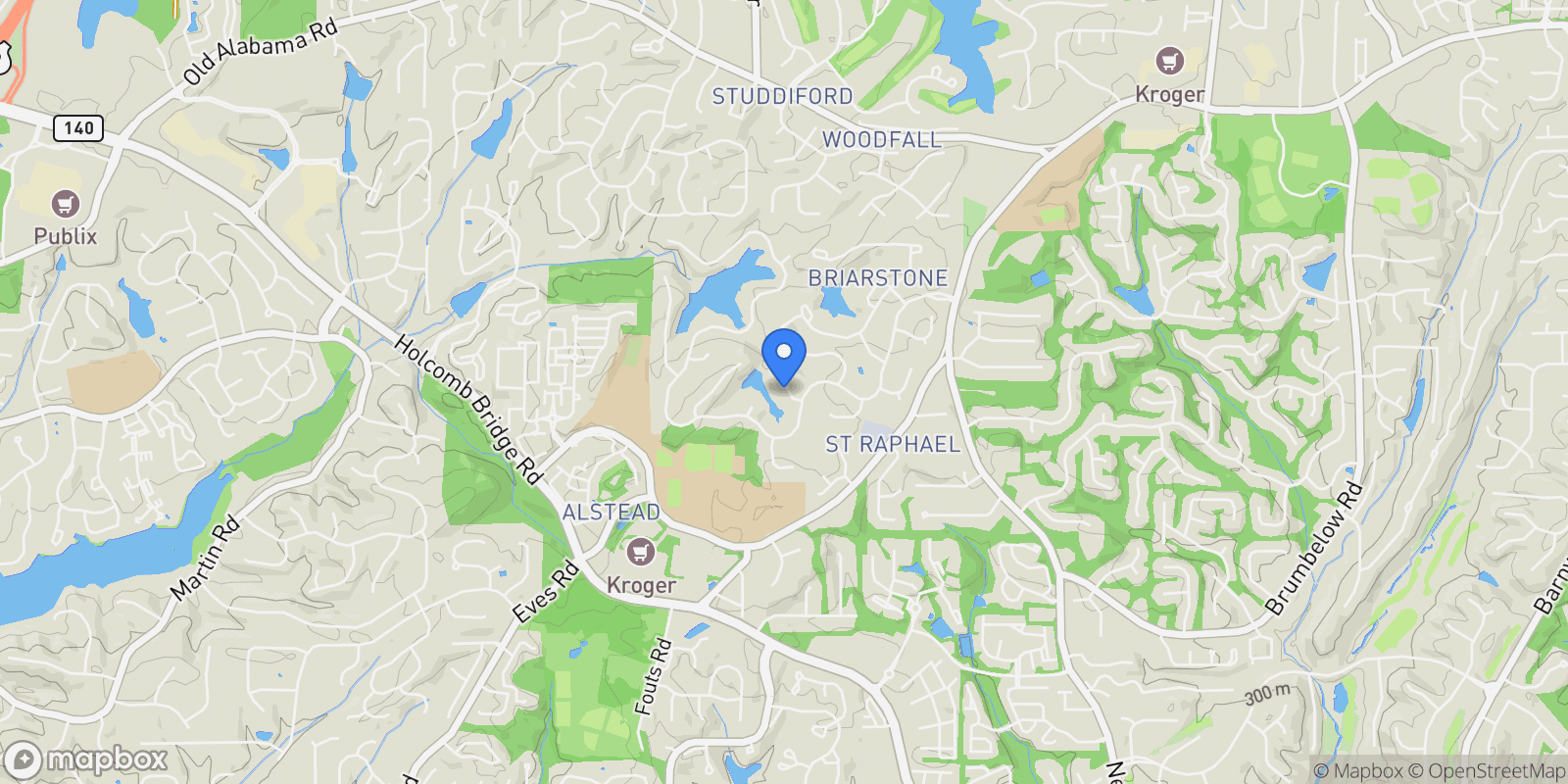 Map showing Alpharetta, Georgia, United States.