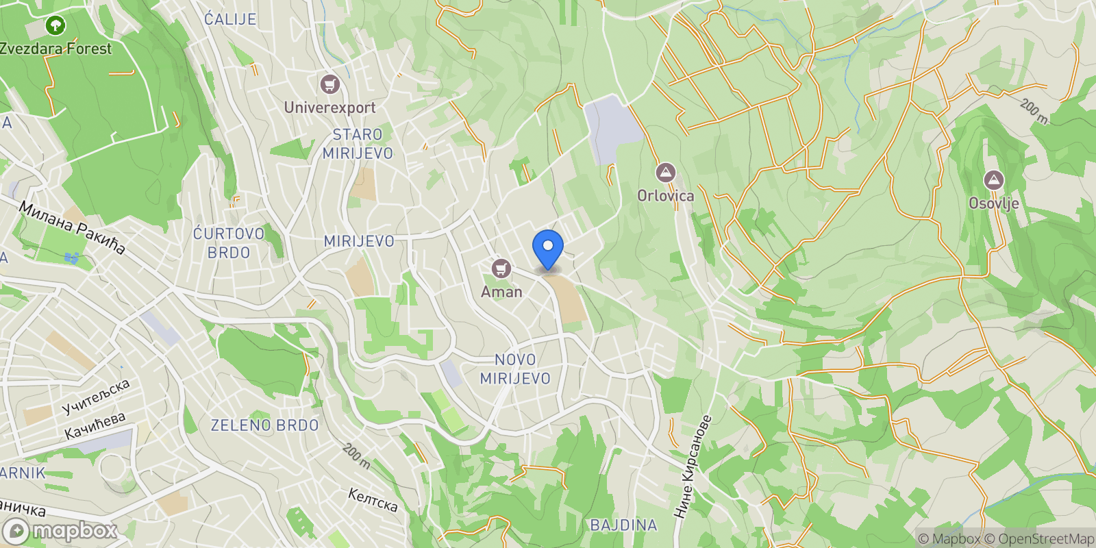 Map showing 11000 Belgrade, Serbia, Beograd, Serbia.