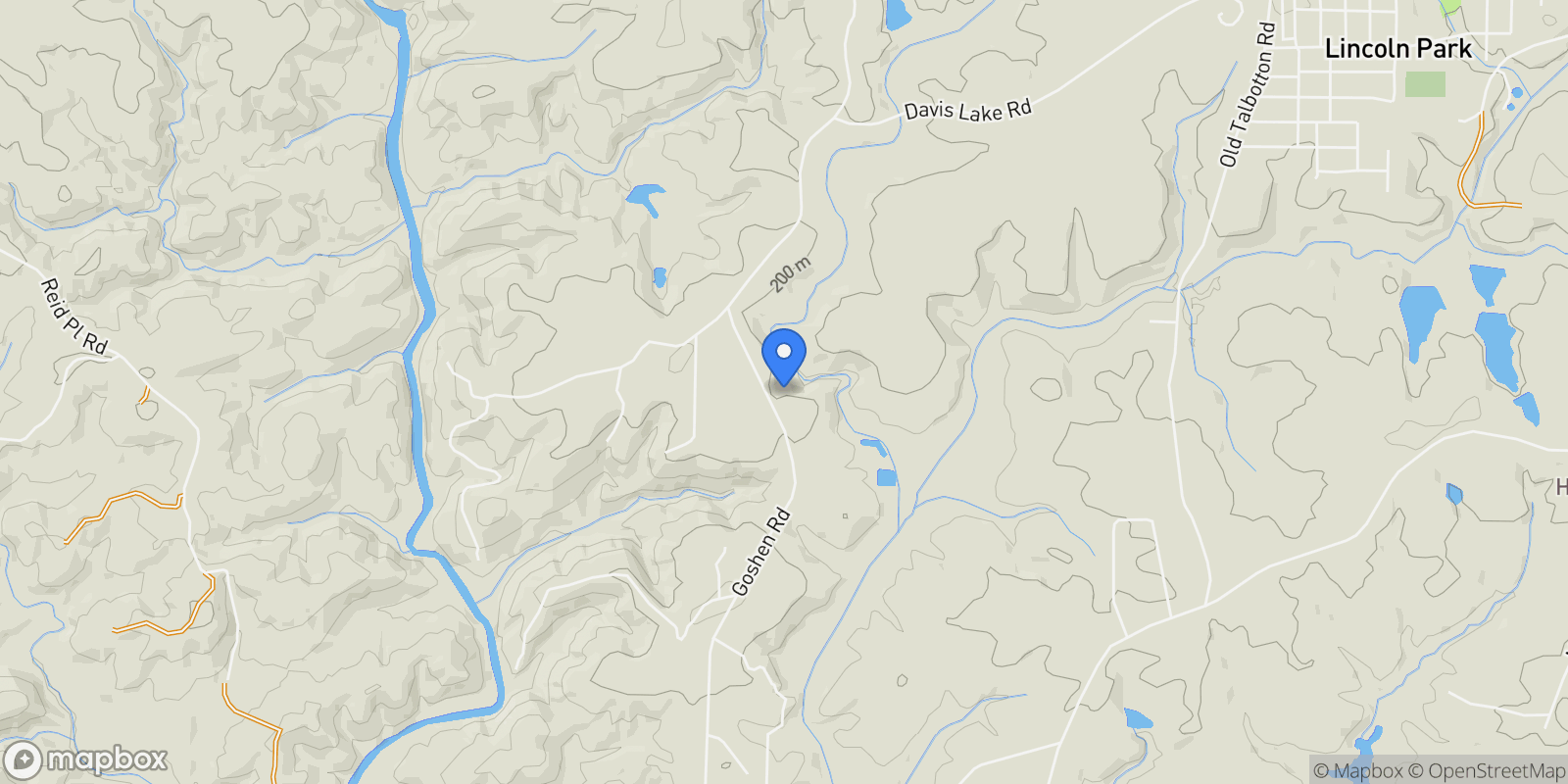 Map showing Thomaston, Georgia, United States.