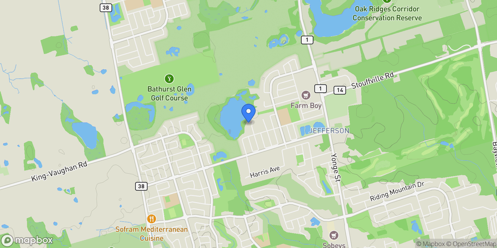 Map showing 12 Macleod Estate Court, Richmond Hill, ON L4E 0B1, Gormley, Ontario, Canada.