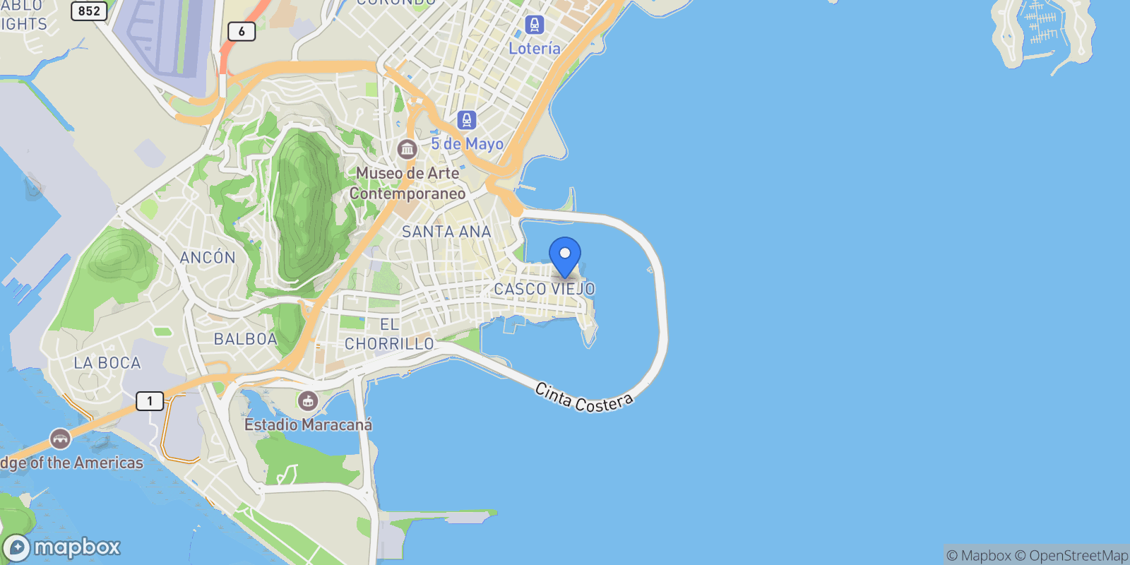 Map showing Panamá CALLE 3RA, Panama City, Panama, Panama.