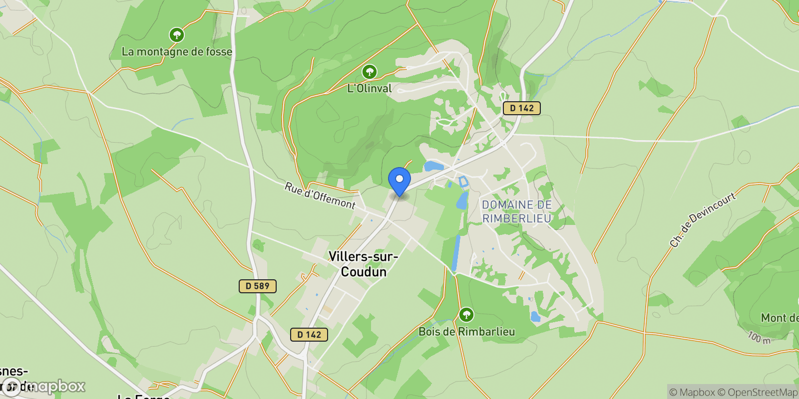Map showing Villers-sur-Coudun, Villers-sur-Coudun, Villers-sur-Coudun, Hauts-de-France, France.