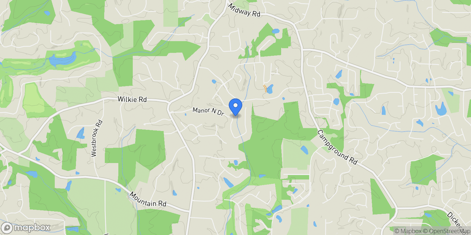 Map showing Milton, Georgia, United States.