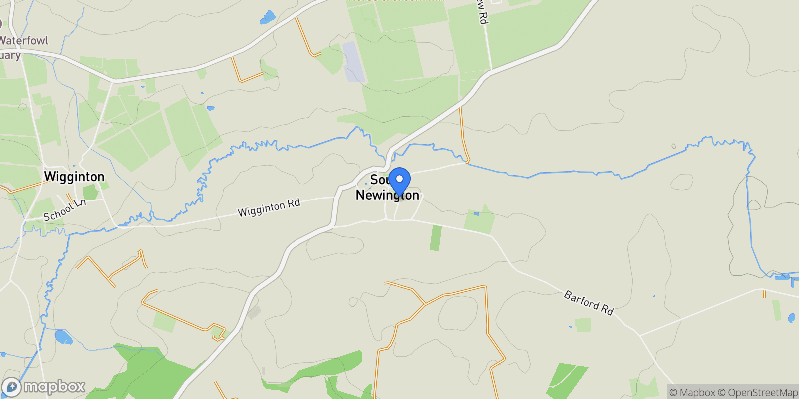 Map showing Green Lane, South Newington, Nr Banbury, Oxfordshire, South Newington, England, United Kingdom.