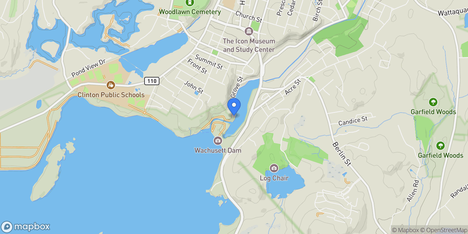 Map showing 286 Grove Street , Clinton, MA 01510, Clinton, Massachusetts, United States.