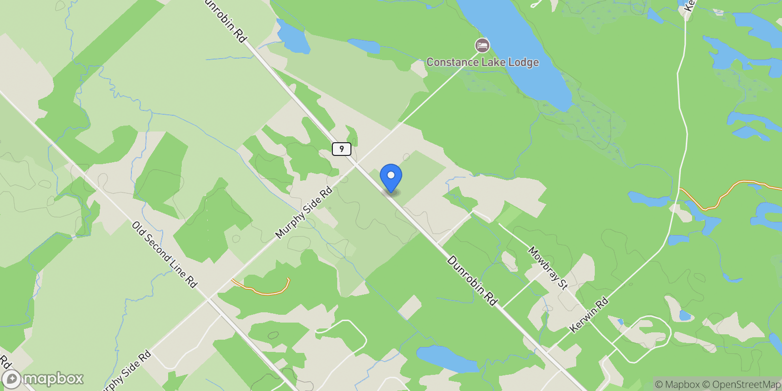 Map showing 2050-5 Dunrobin Road LOT 5, Ottawa, Ontario, Canada.
