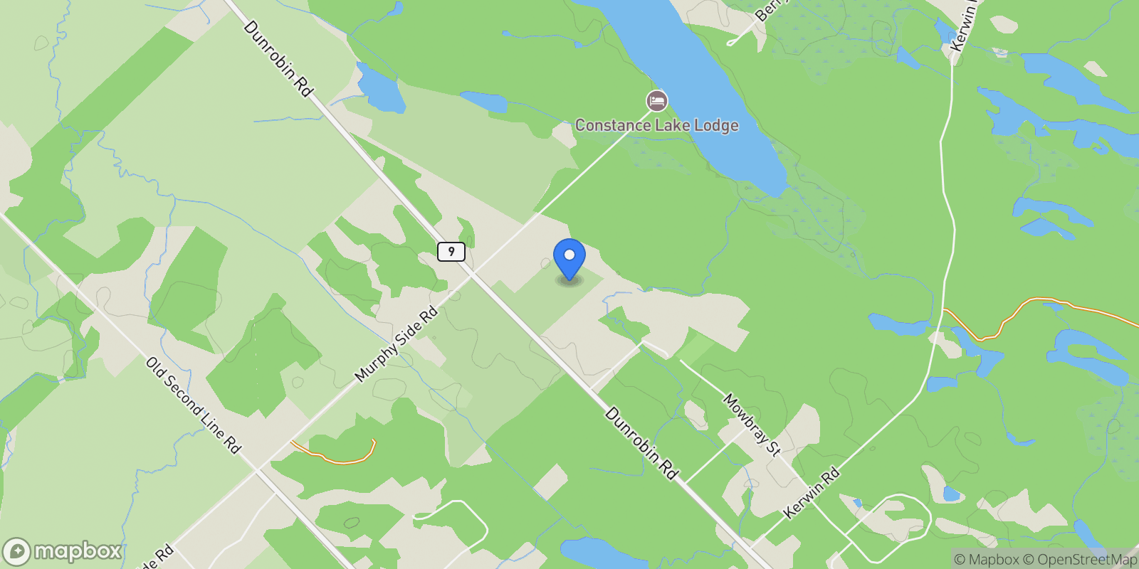 Map showing 2050 Dunrobin Road Lot 7, Ottawa, Ontario, Canada.