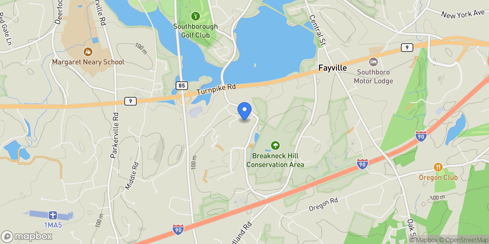 Map showing 8 Lorenzo Drive , Southborough, MA 01772, Southborough, Massachusetts, United States.