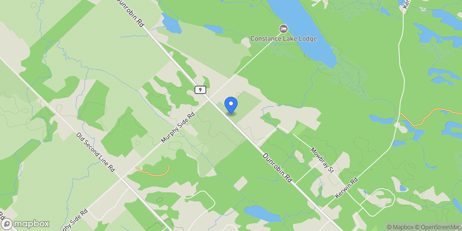 Map showing 2050-8 Dunrobin Road LOT 8, Ottawa, Ontario, Canada.