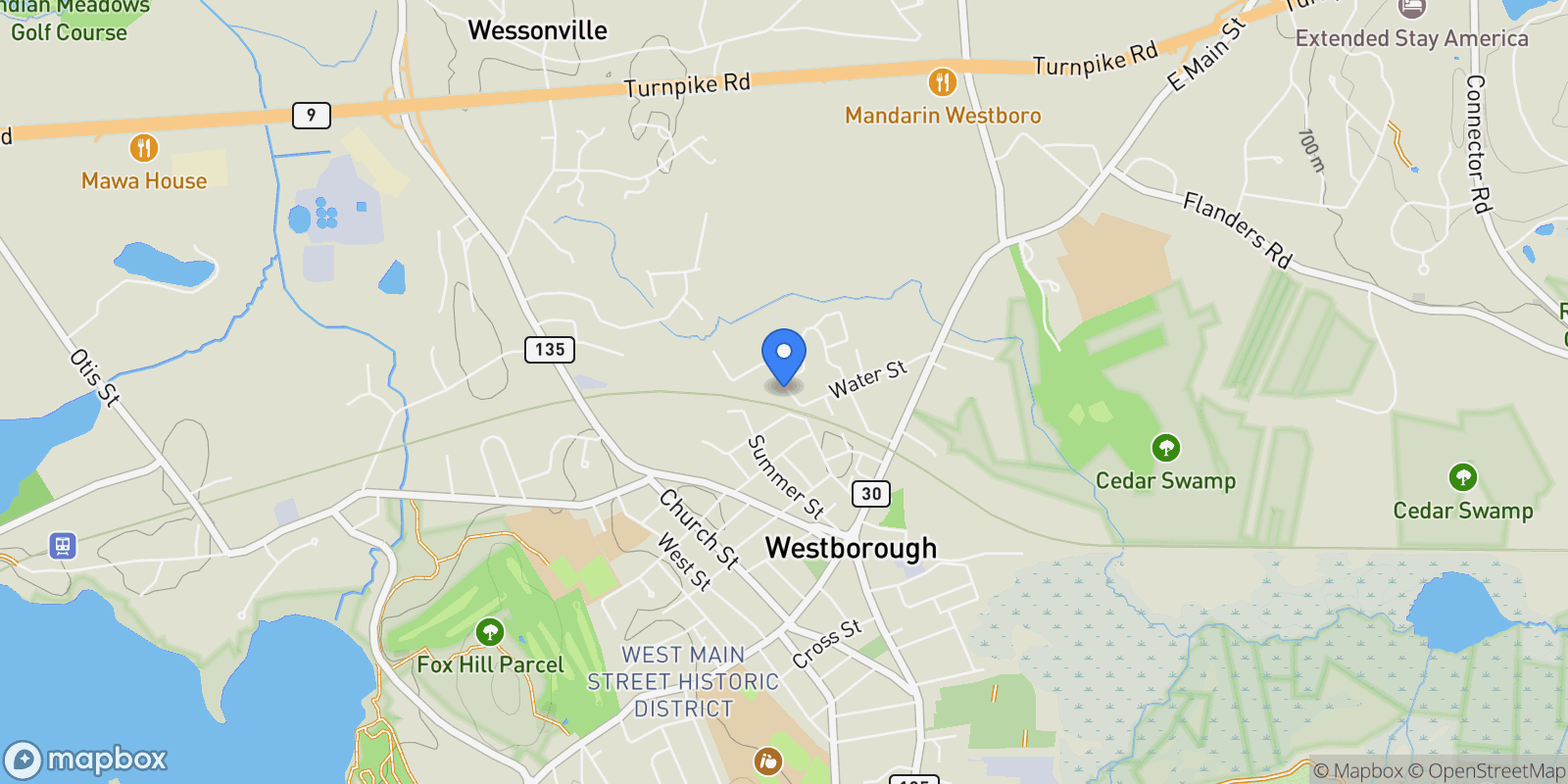 Map showing 48 High Street Extension , Westborough, MA 01581, Westborough, Massachusetts, United States.