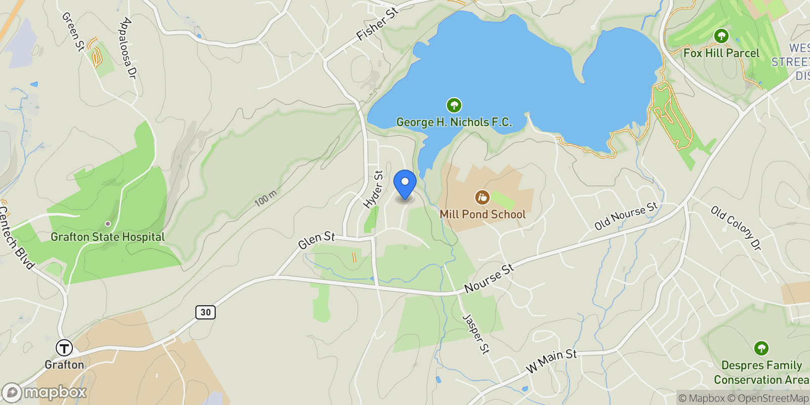Map showing 10 Linda Street , Westborough, MA 01581, Westborough, Massachusetts, United States.