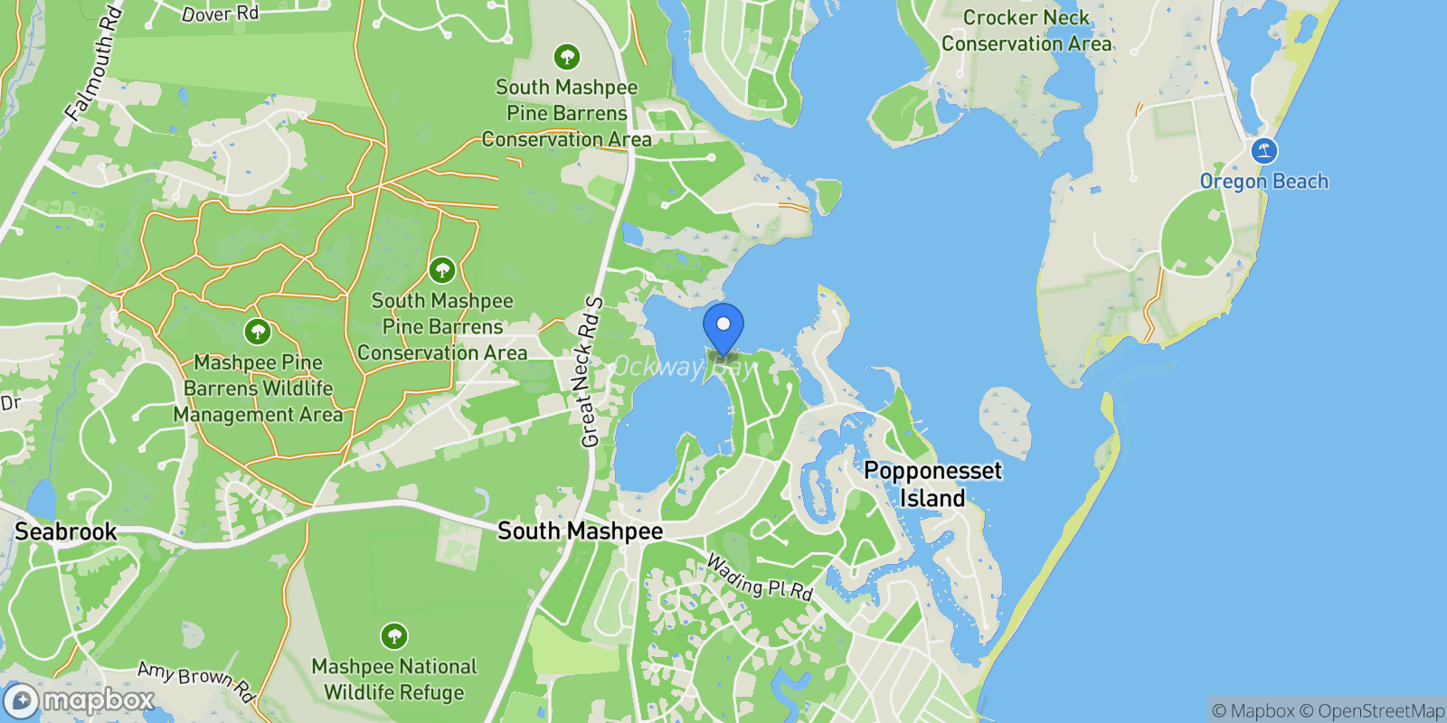 Map showing 140 Summersea Road, New Seabury, MA 02649, Mashpee, Massachusetts, United States.