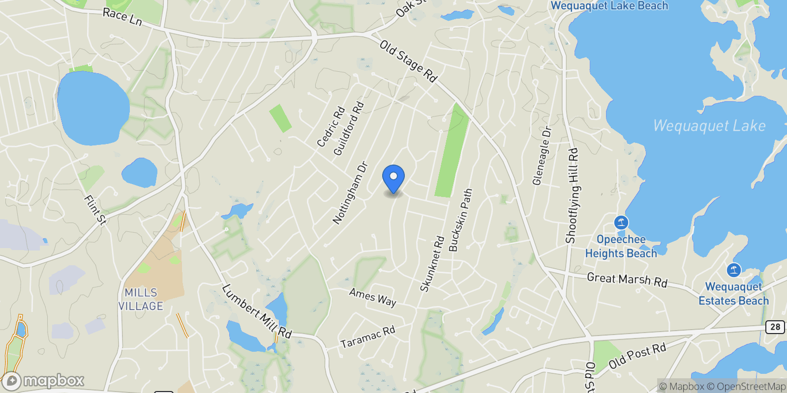 Map showing 315 Prince Hinckley Road, Centerville, MA 02632, Barnstable, Massachusetts, United States.