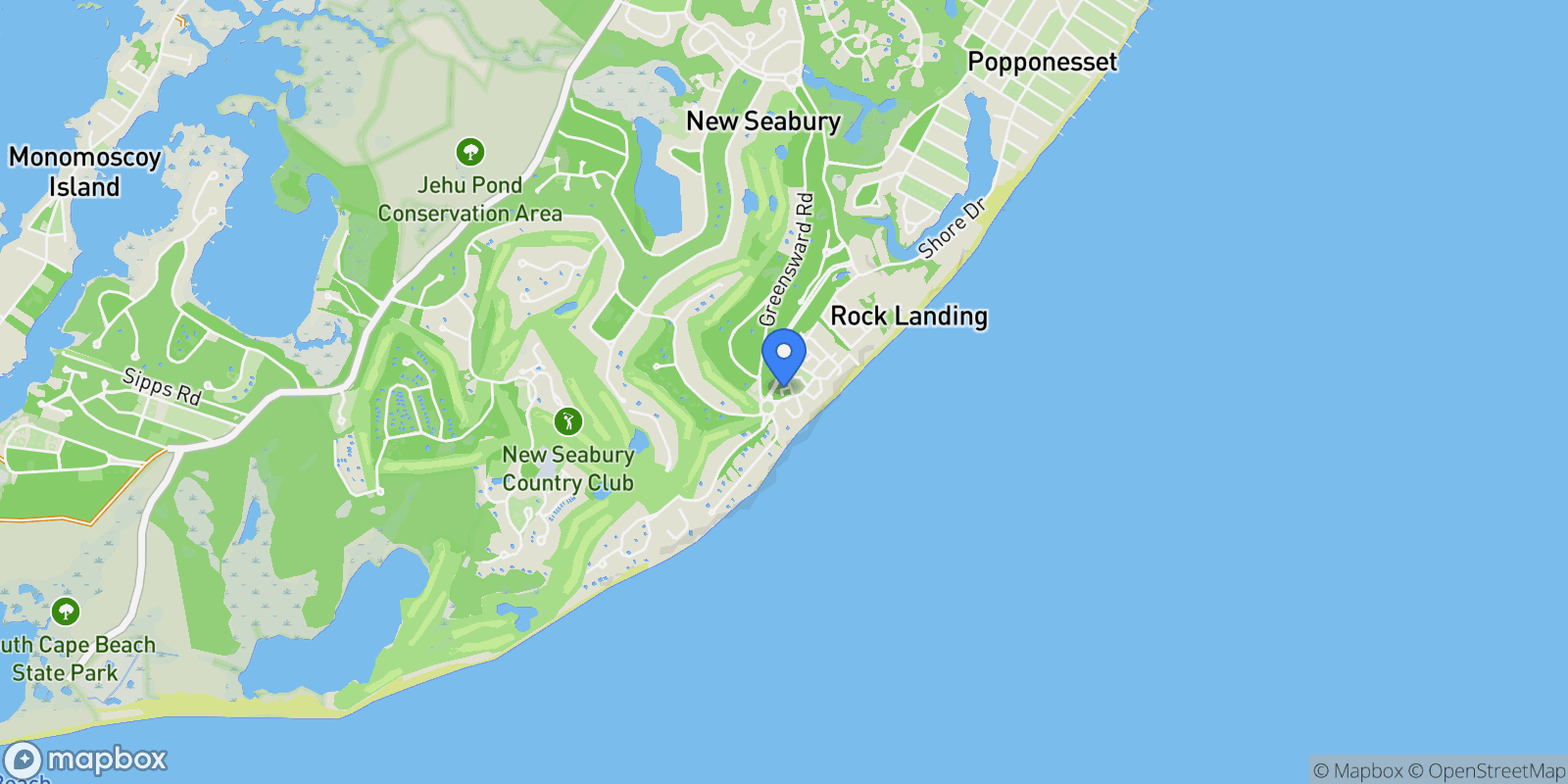 Map showing 4 Colemans Way, New Seabury, MA 02649, Mashpee, Massachusetts, United States.