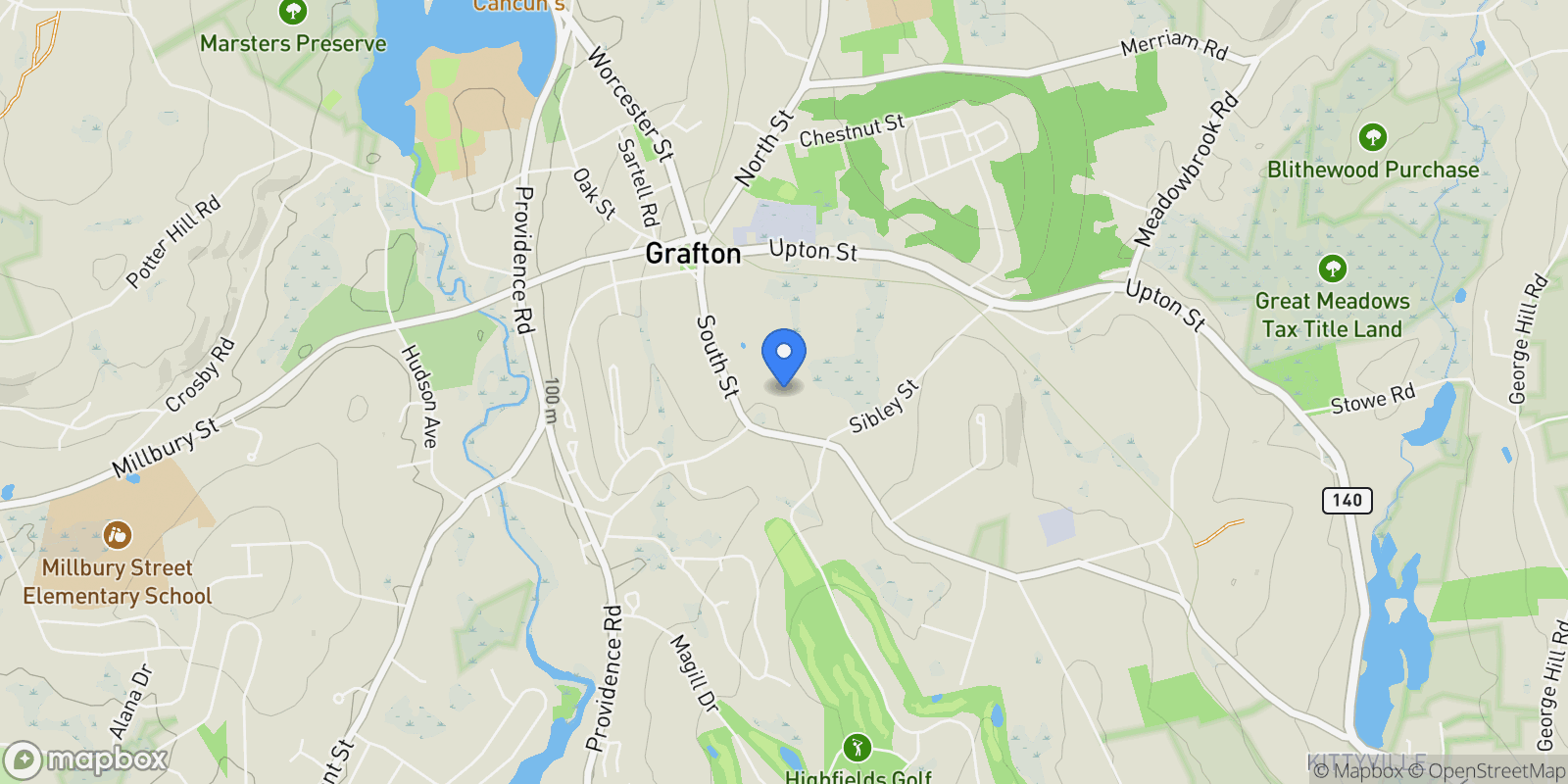 Map showing 49 South Street , Grafton, MA 01519, Grafton, Massachusetts, United States.