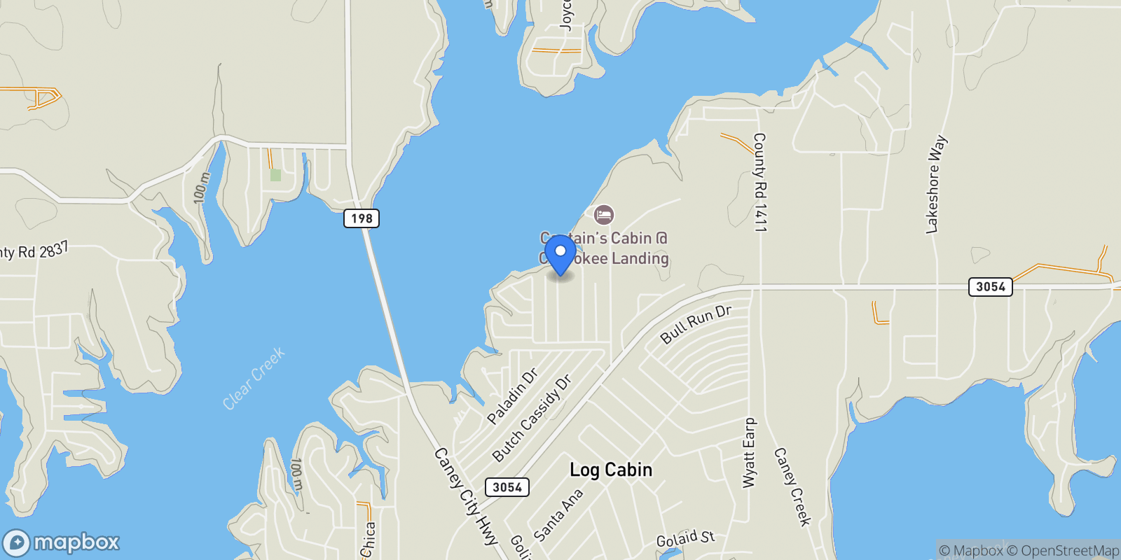 Map showing 6001 Melba Drive, Malakoff, Texas, United States.