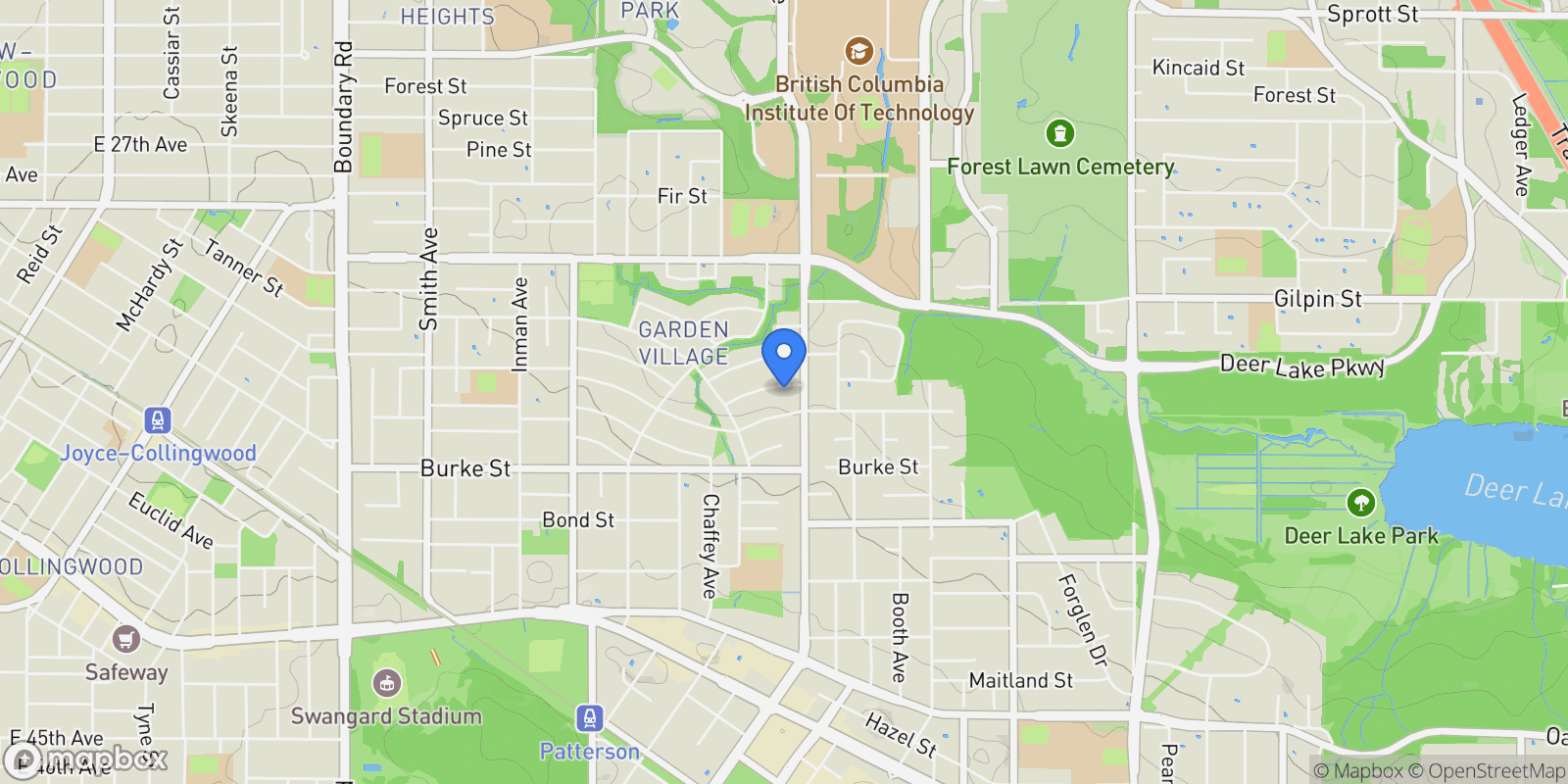 Map showing 4730 Briarwood Crescent, Burnaby, BC V5G 2M6, Canada, Burnaby, British Columbia, Canada.