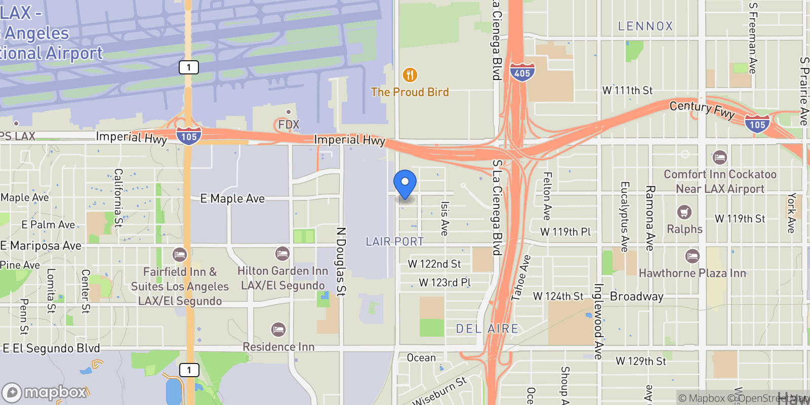 Map showing 5533 W W 118TH Place W, Inglewood, CA 90304, Inglewood, California, United States.