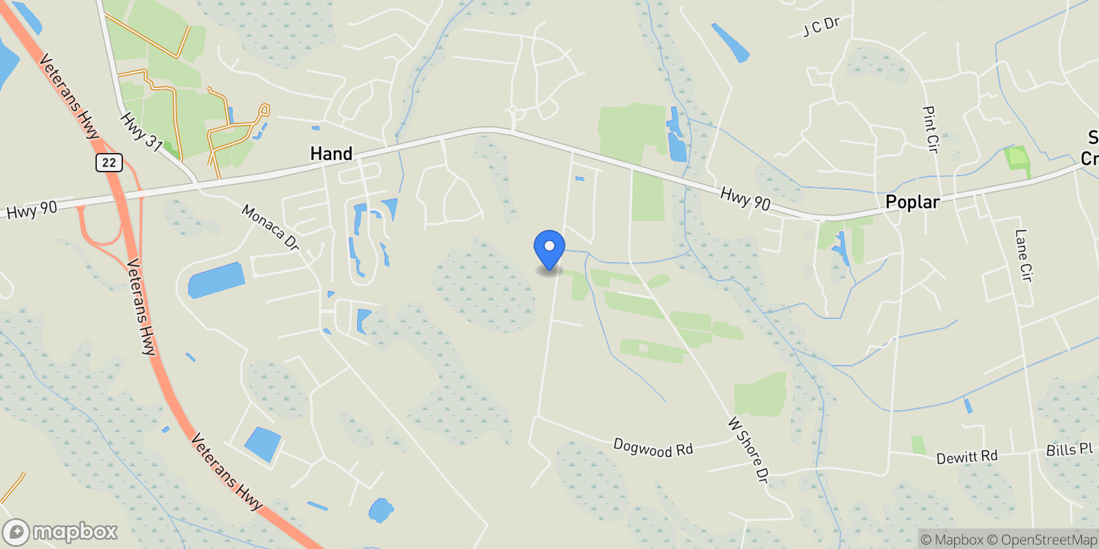 Map showing 2550 Dogwood Rd., Longs, SC 29568, Longs, South Carolina, United States.