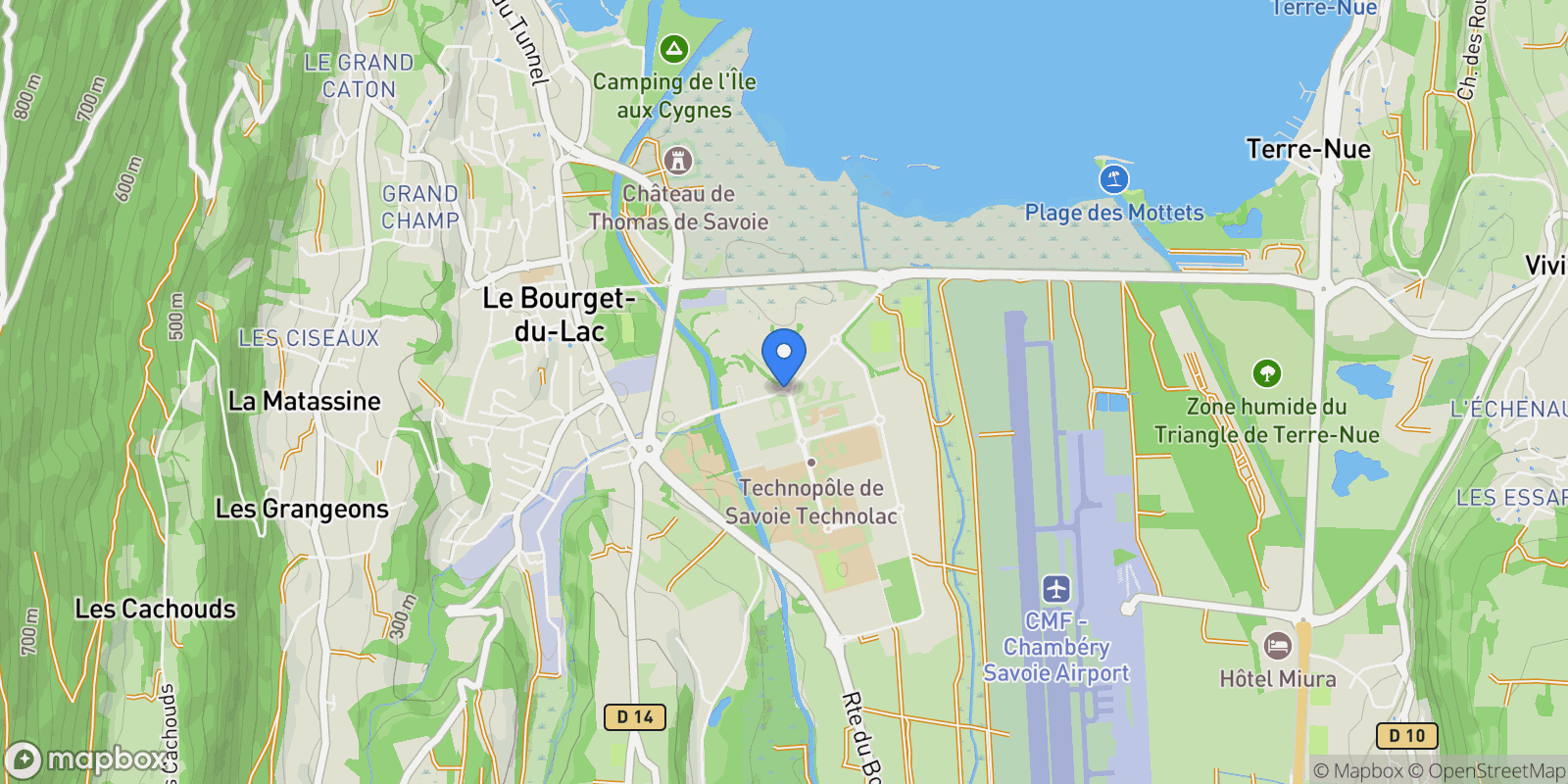 Map showing Le Bourget-du-Lac, Le Bourget-du-Lac, Le Bourget-du-Lac, Auvergne-Rhône-Alpes, France.