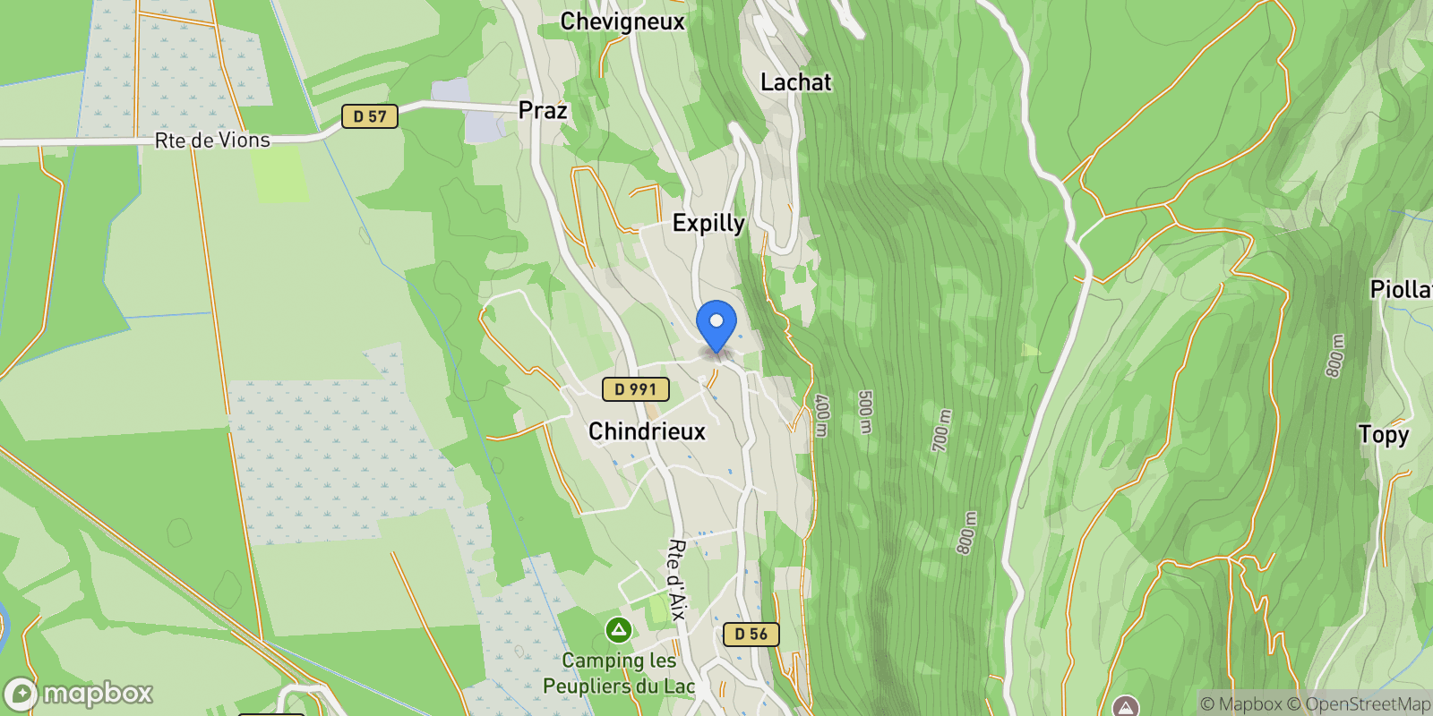 Map showing Chindrieux, Chindrieux, Chindrieux, Auvergne-Rhône-Alpes, France.