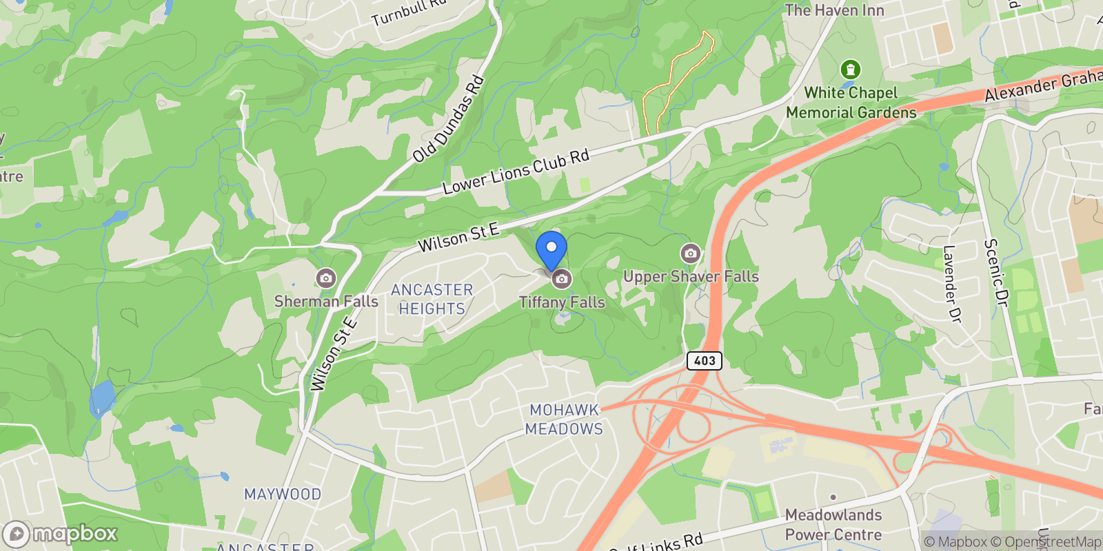 Map showing 937 Montgomery Drive, Hamilton, Ontario, Canada.