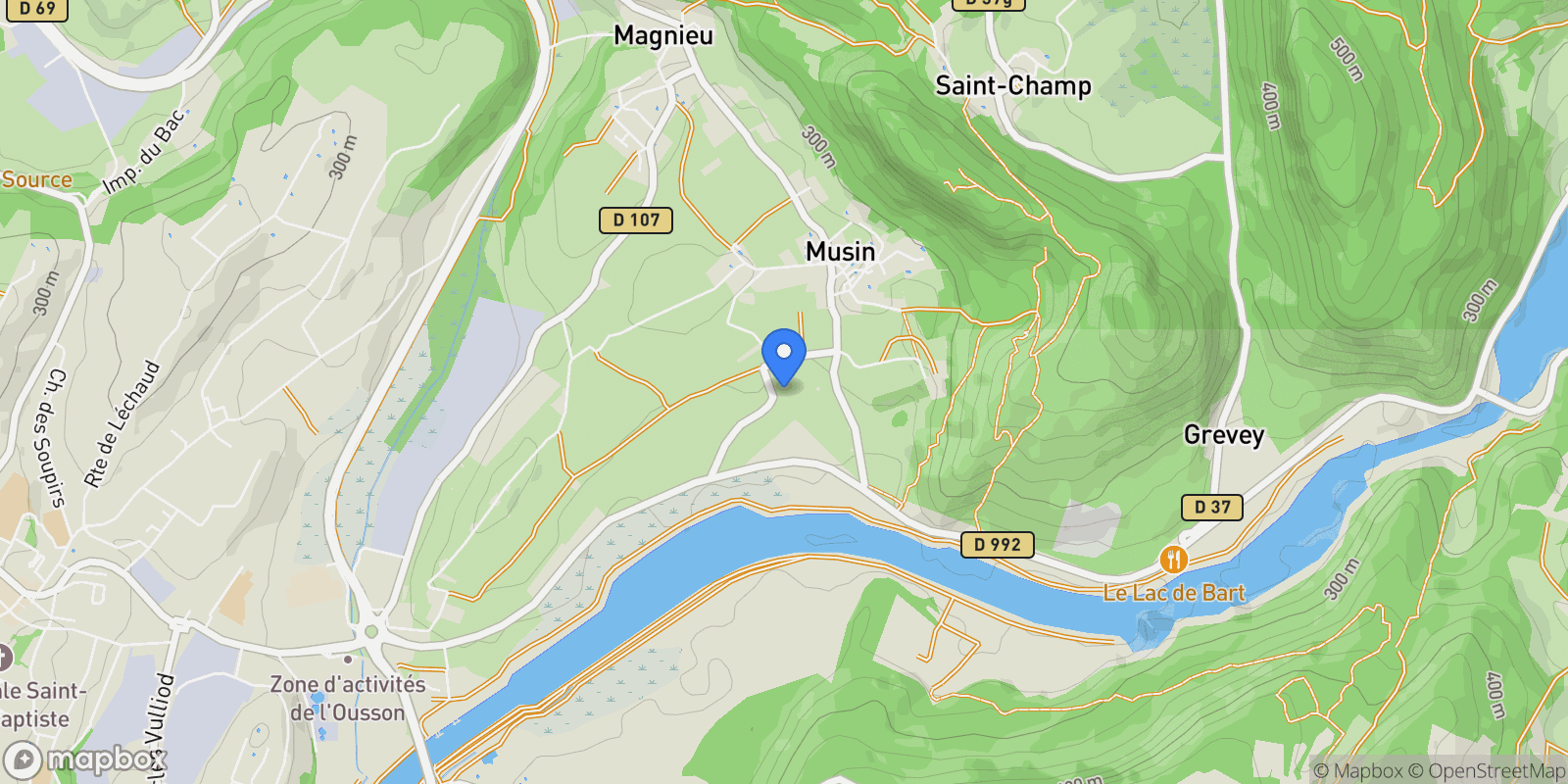 Map showing Magnieu, Magnieu, Magnieu, Auvergne-Rhône-Alpes, France.