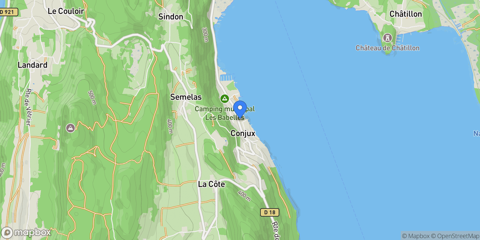Map showing Conjux, Conjux, Conjux, Auvergne-Rhône-Alpes, France.