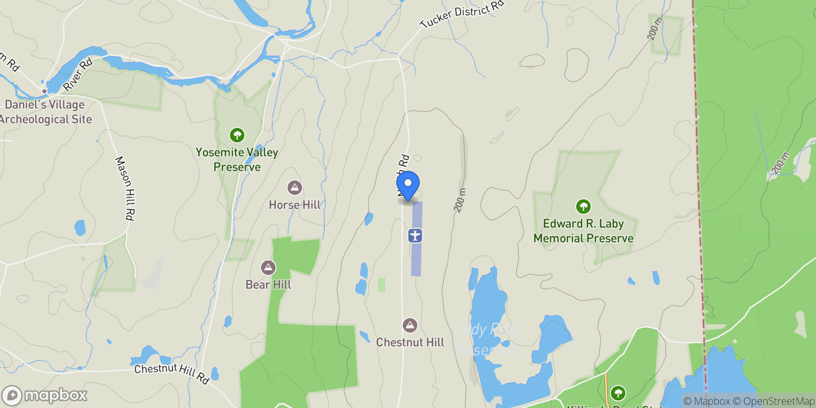 Map showing 1436 North Road, Killingly, Connecticut, United States.