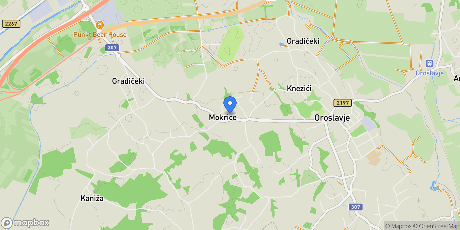 Map showing Mokrice, Krapina-Zagorje County, Croatia.